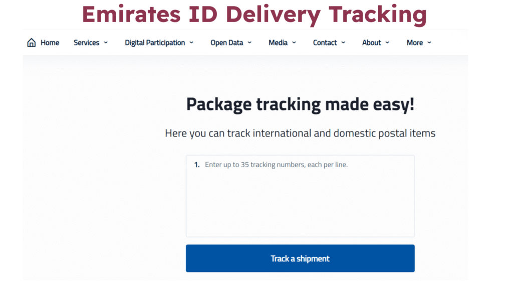 Emirates ID Delivery Tracking