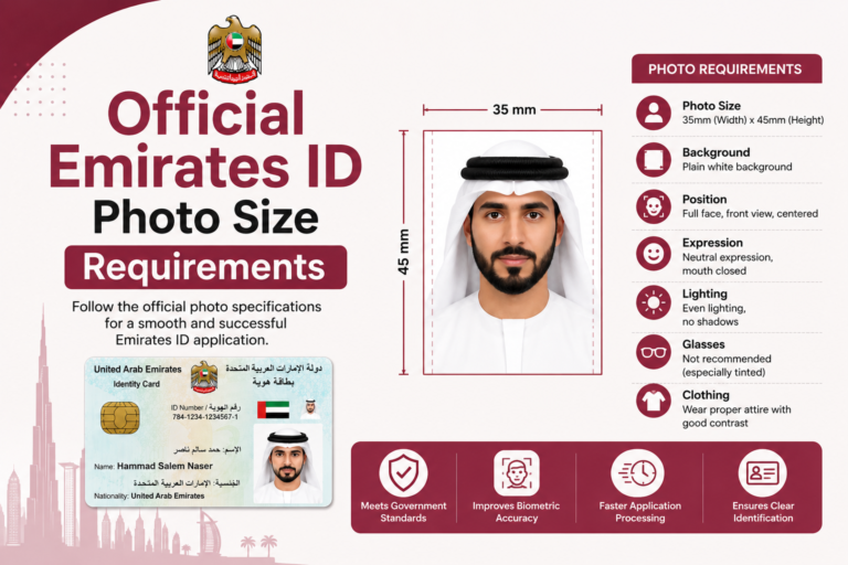 Emirates ID Photo Size Requirements