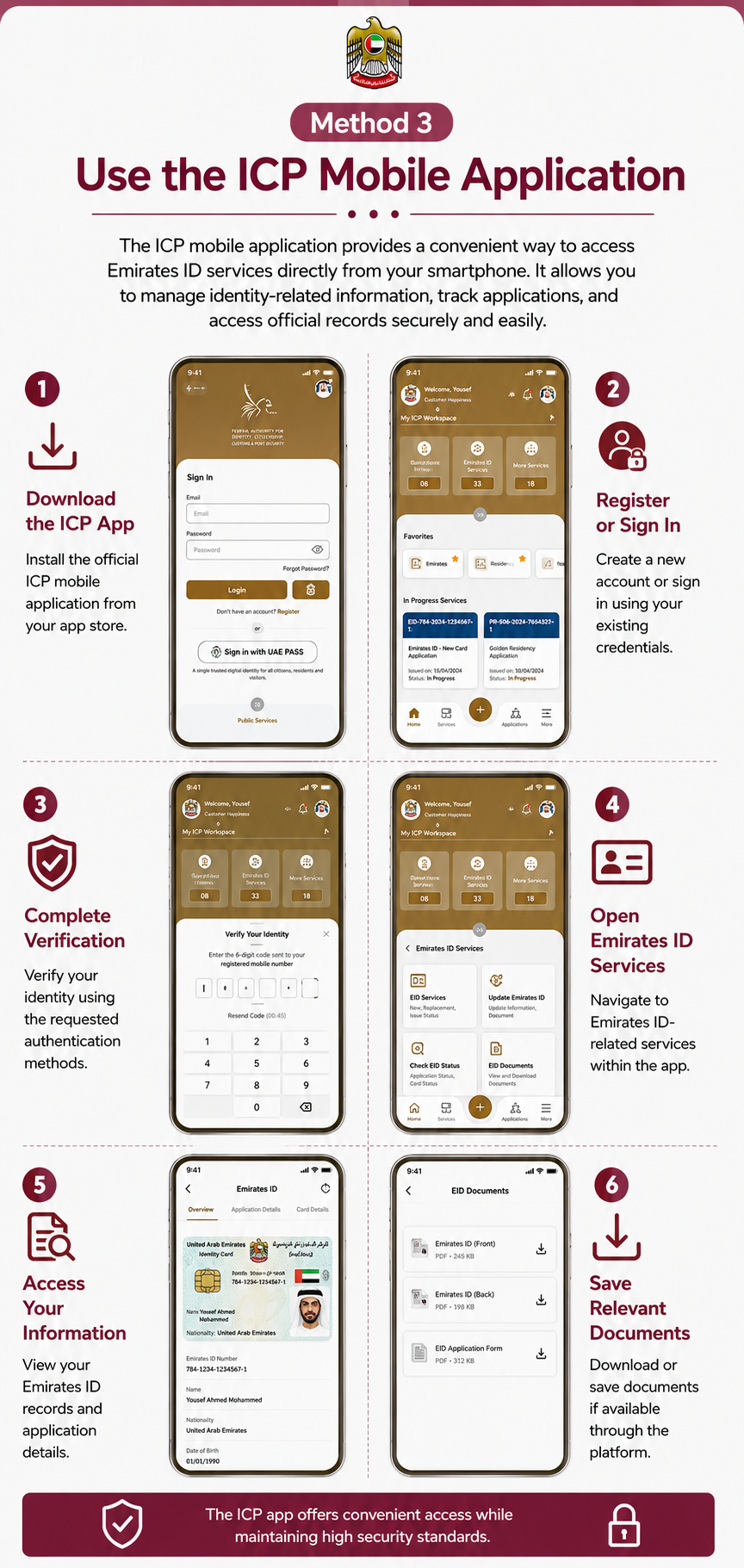 Download Emirates ID Through ICP App